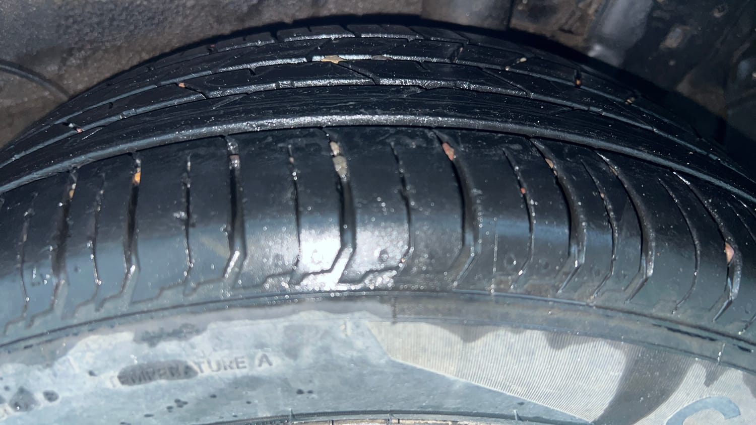 Used 2023 Hyundai i20 N Line N8 1.0 Turbo DCT Petrol Automatic tyres LEFT REAR TYRE TREAD VIEW
