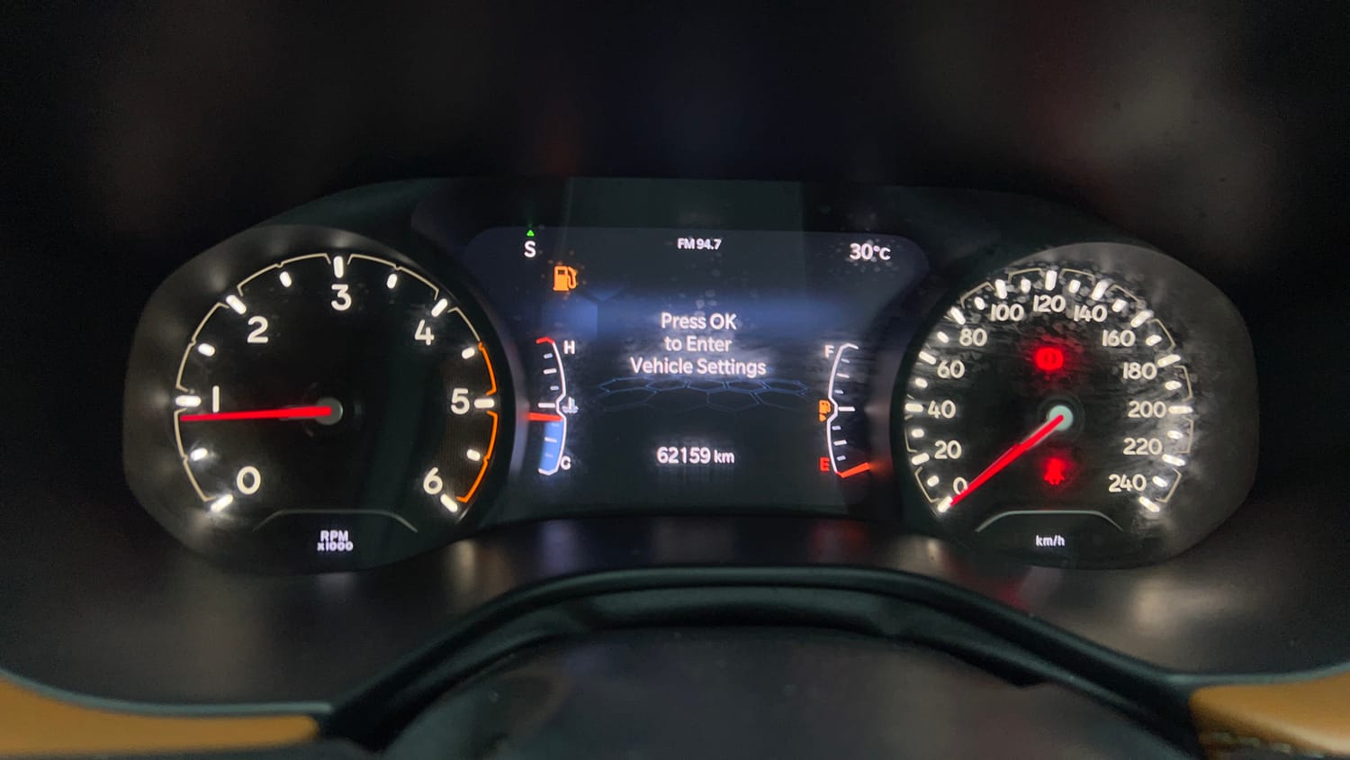 Used 2021 Jeep Compass Limited (O) 2.0 Diesel Diesel Manual interior CLUSTERMETER VIEW