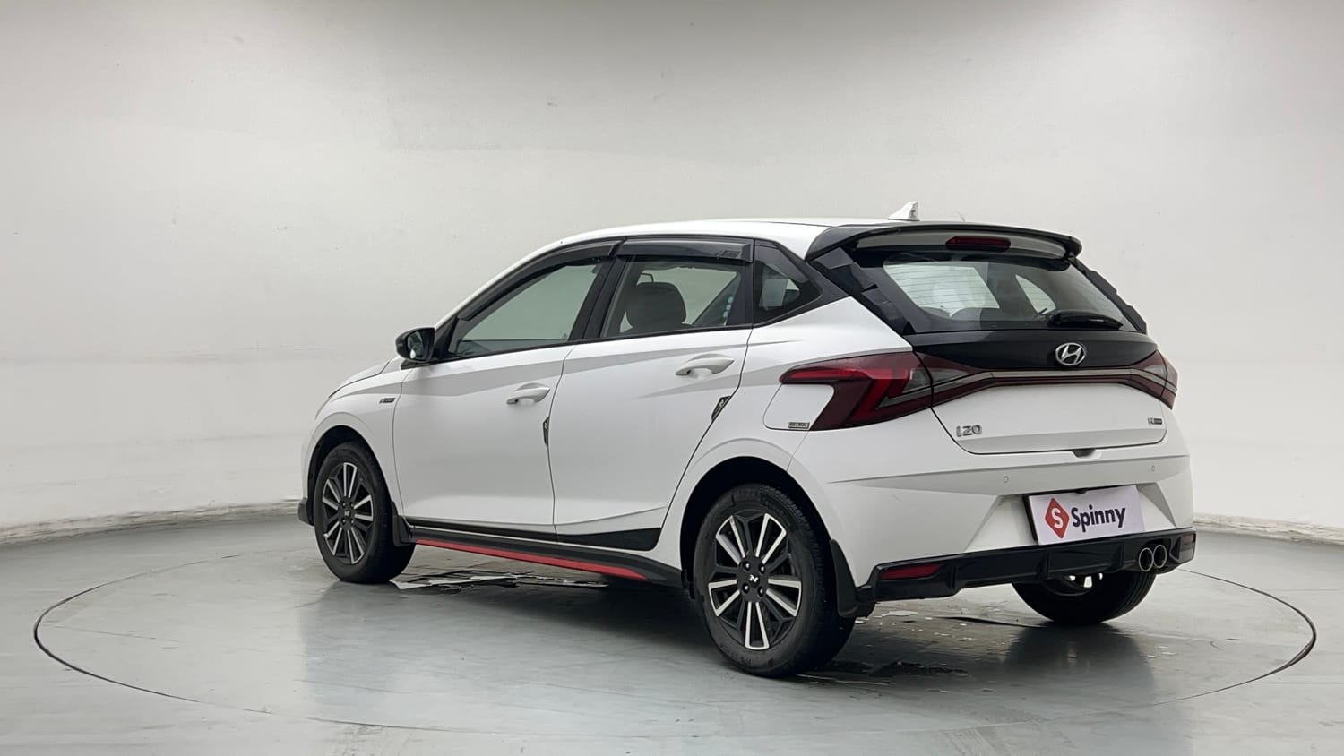 Used 2023 Hyundai i20 N Line N8 1.0 Turbo DCT Petrol Automatic exterior LEFT REAR CORNER VIEW