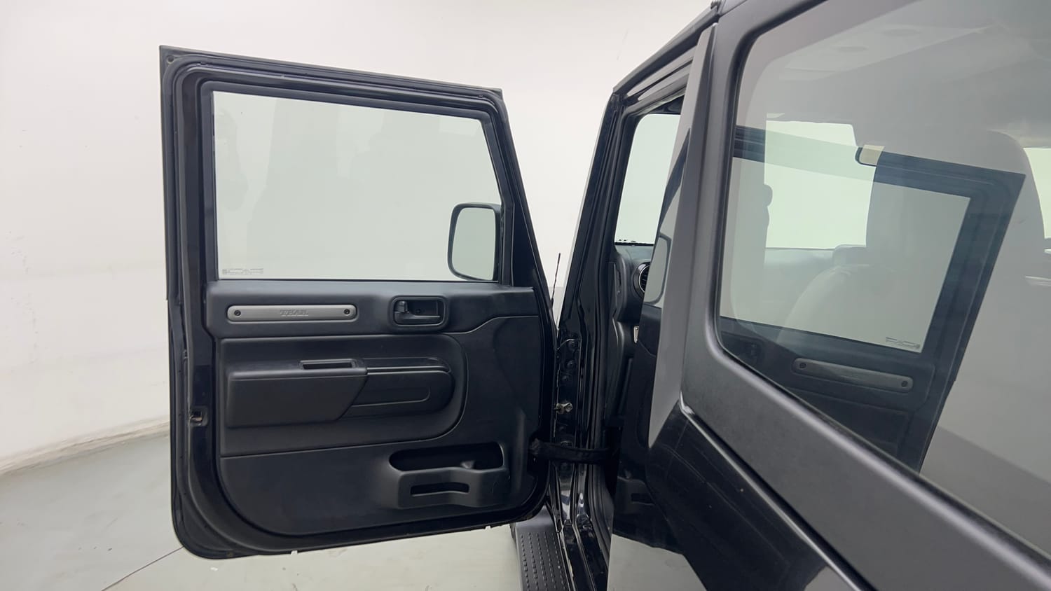 Used 2023 mahindra Thar LX Hard Top Diesel MT 4WD Diesel Manual interior LEFT FRONT DOOR OPEN VIEW