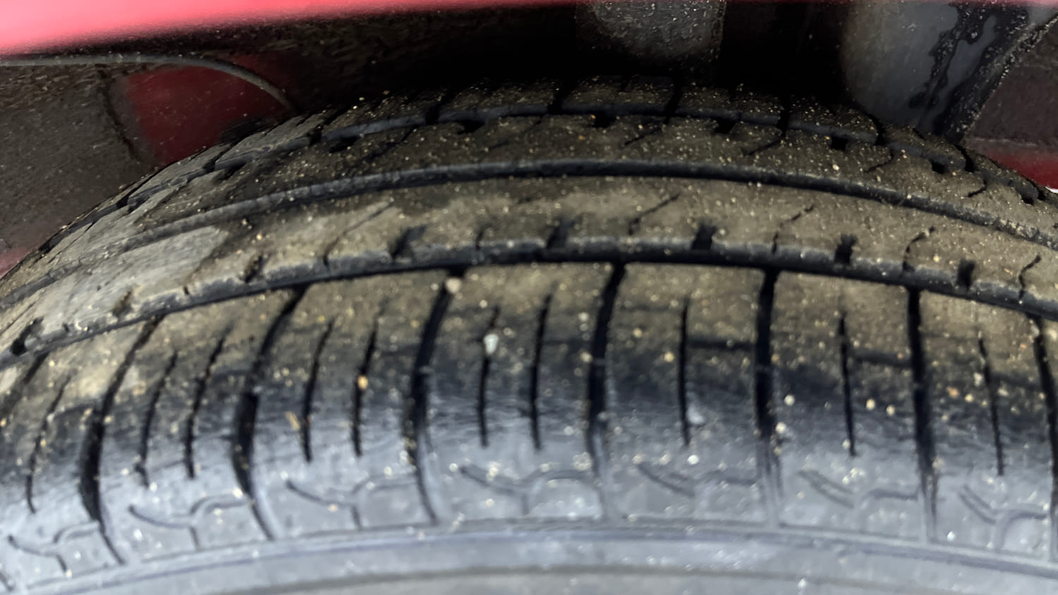 Used 2022 Hyundai Santro Sportz Petrol Manual tyres LEFT REAR TYRE TREAD VIEW