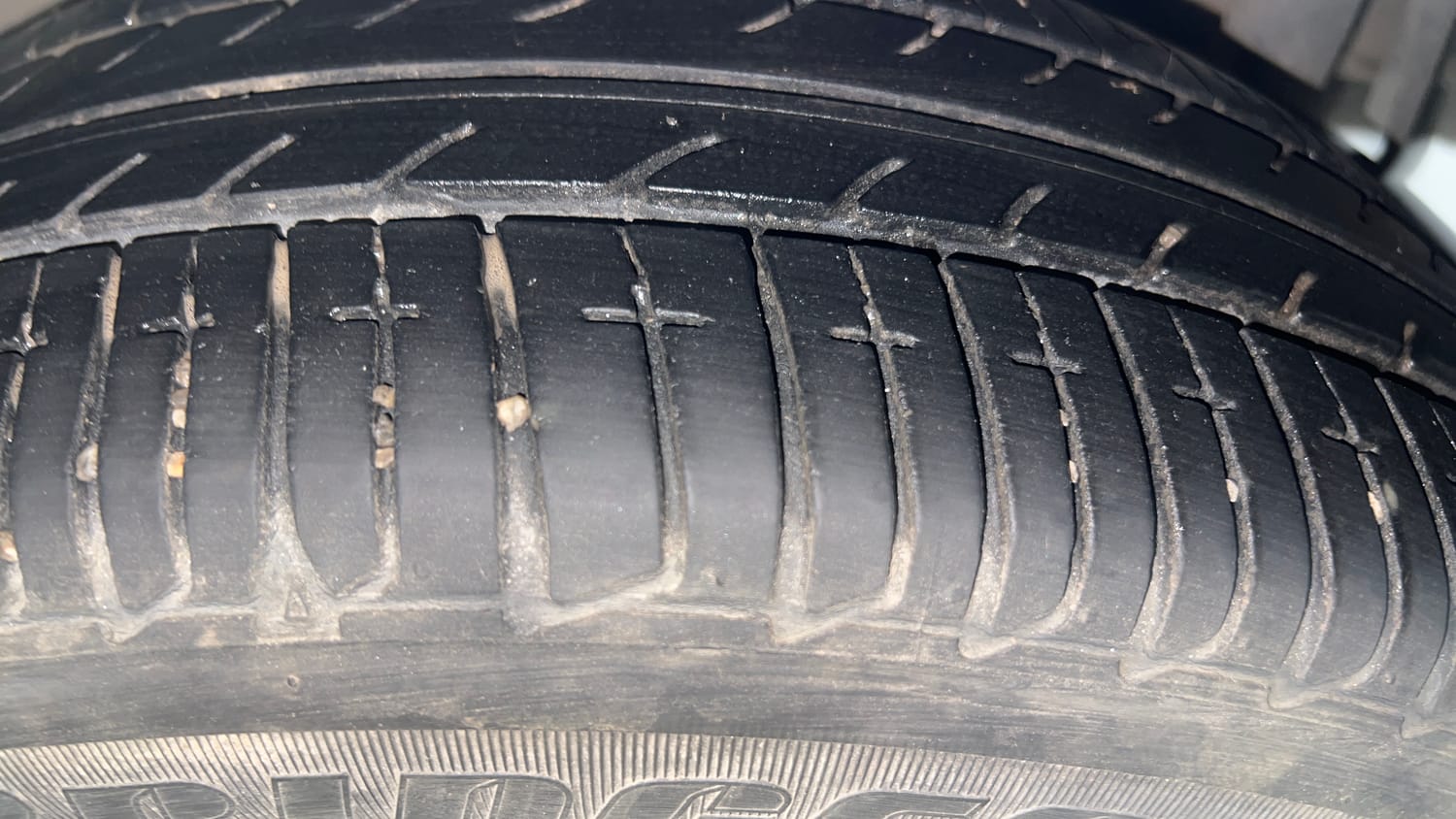 Used 2021 Tata Tigor XZ Plus Petrol Manual tyres LEFT REAR TYRE TREAD VIEW