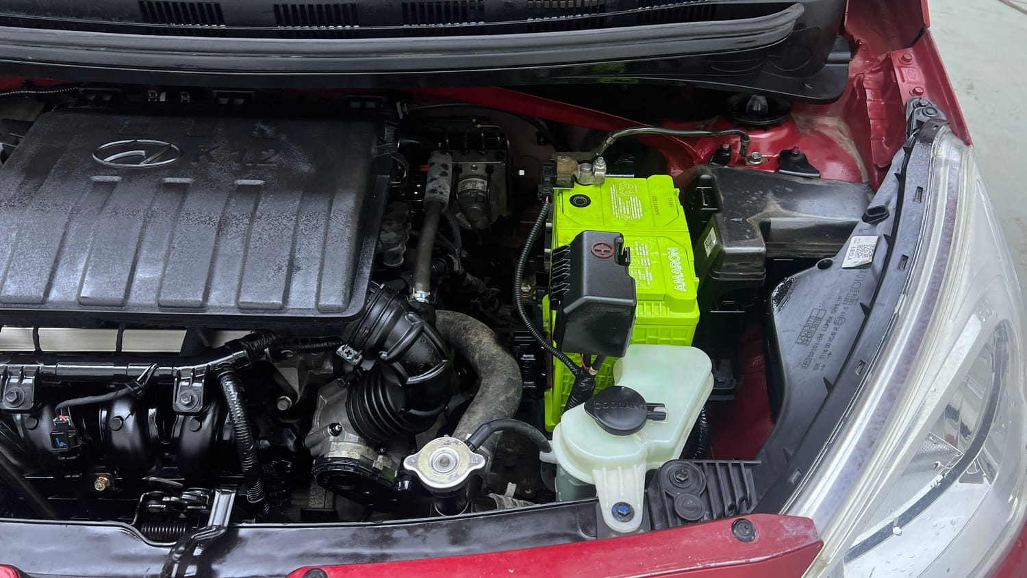 Used 2019 Hyundai Grand i10 Sportz 1.2 Kappa VTVT Petrol Manual engine ENGINE LEFT SIDE VIEW