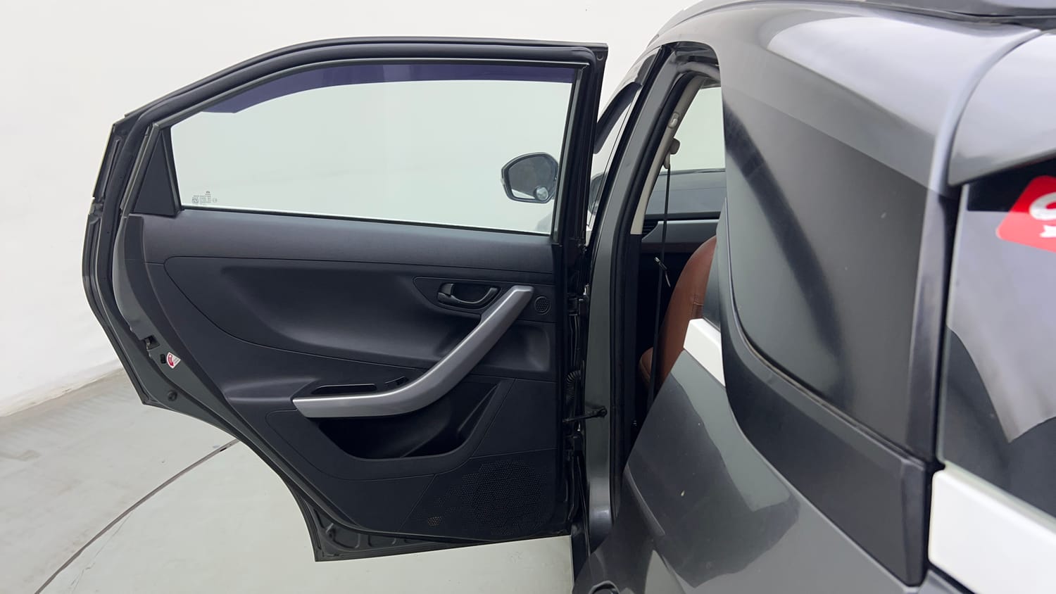 Used 2022 Tata Nexon XM (S) Petrol Manual interior LEFT REAR DOOR OPEN VIEW
