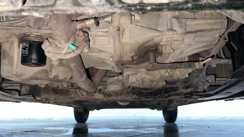 Used 2017 Maruti Suzuki Dzire VXi Petrol Manual extra FRONT LEFT UNDERBODY VIEW