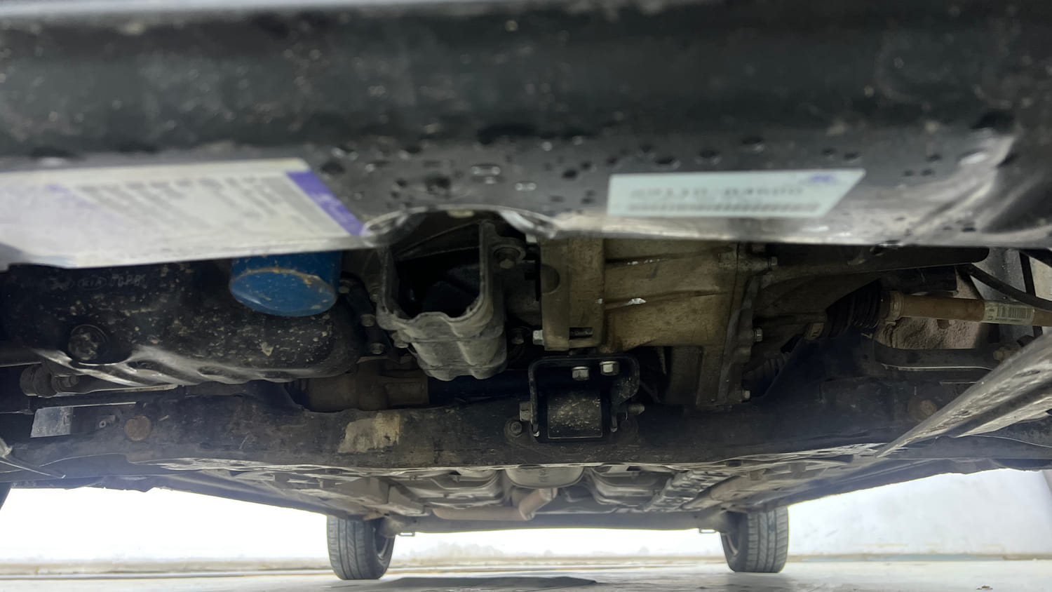 Used 2019 Hyundai Grand i10 Sportz 1.2 Kappa VTVT Petrol Manual extra FRONT LEFT UNDERBODY VIEW