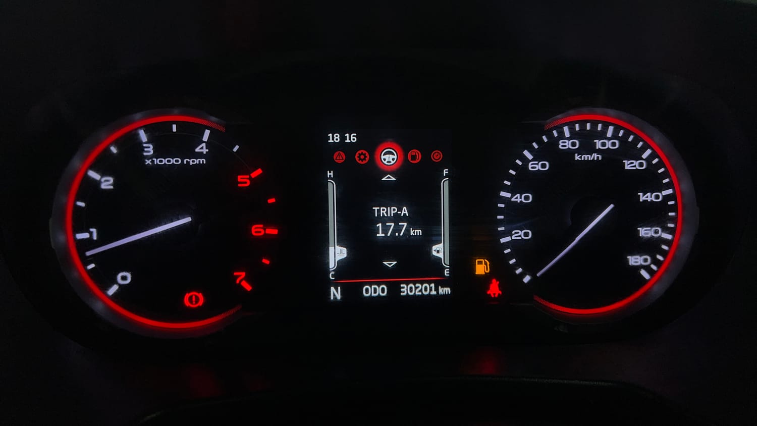 Used 2023 mahindra Thar LX Hard Top Diesel MT 4WD Diesel Manual interior CLUSTERMETER VIEW