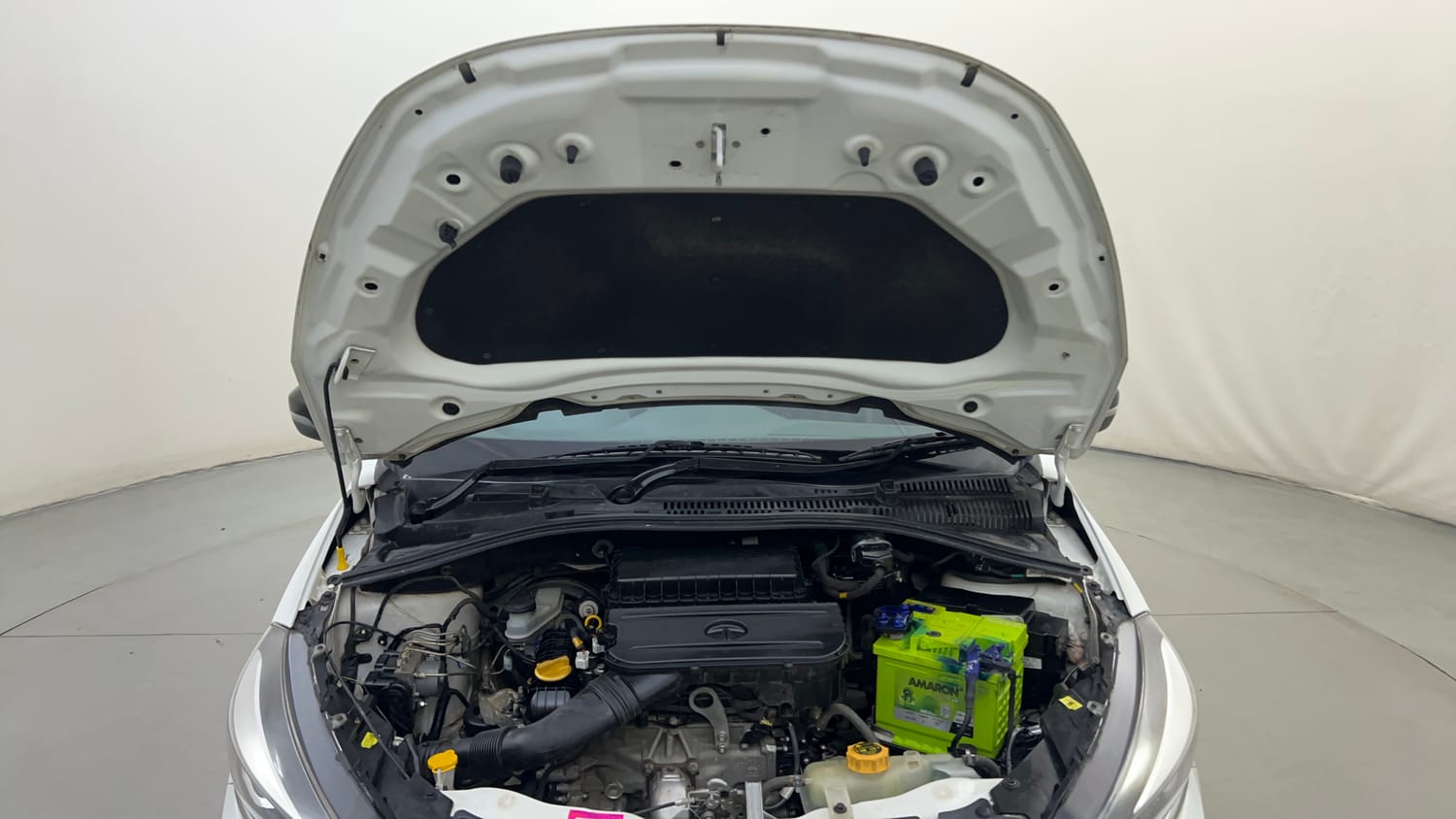 Used 2021 Tata Tigor XZ Plus Petrol Manual engine ENGINE & BONNET OPEN FRONT VIEW