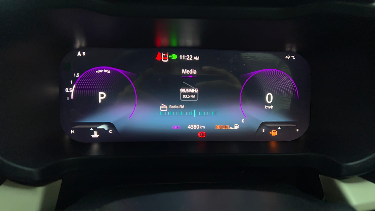 Used 2025 Tata Altroz Accomplished Plus S Petrol 6DCT Petrol Automatic interior CLUSTERMETER VIEW