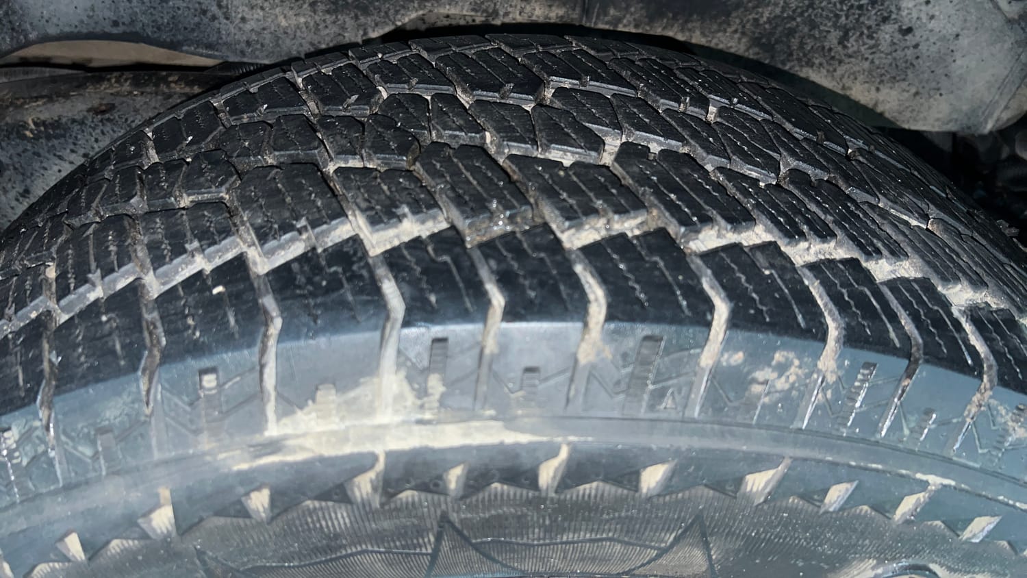 Used 2023 mahindra Thar LX Hard Top Diesel MT 4WD Diesel Manual tyres LEFT REAR TYRE TREAD VIEW