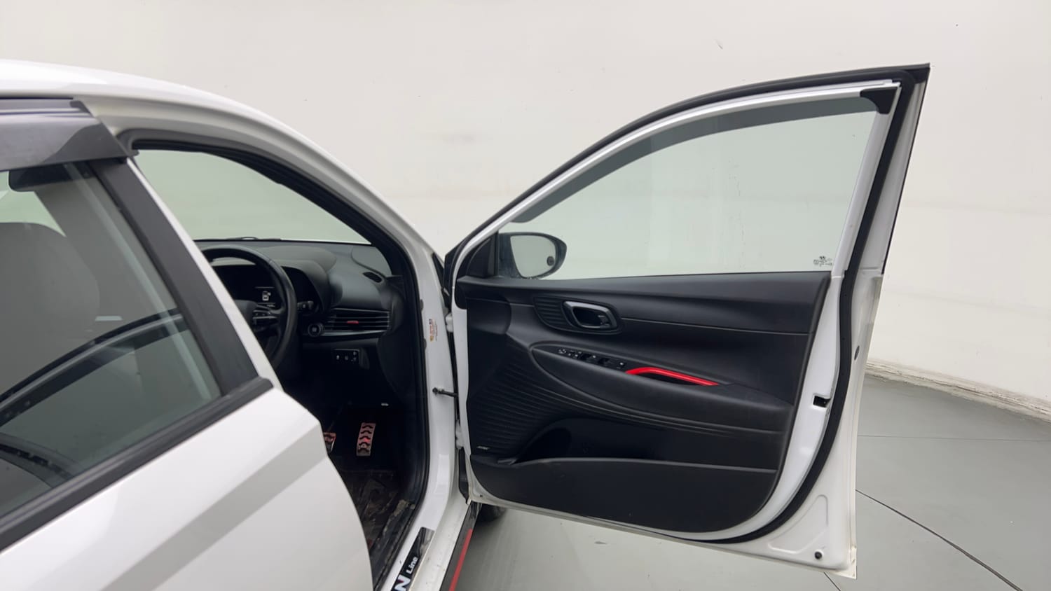 Used 2023 Hyundai i20 N Line N8 1.0 Turbo DCT Petrol Automatic interior RIGHT FRONT DOOR OPEN VIEW