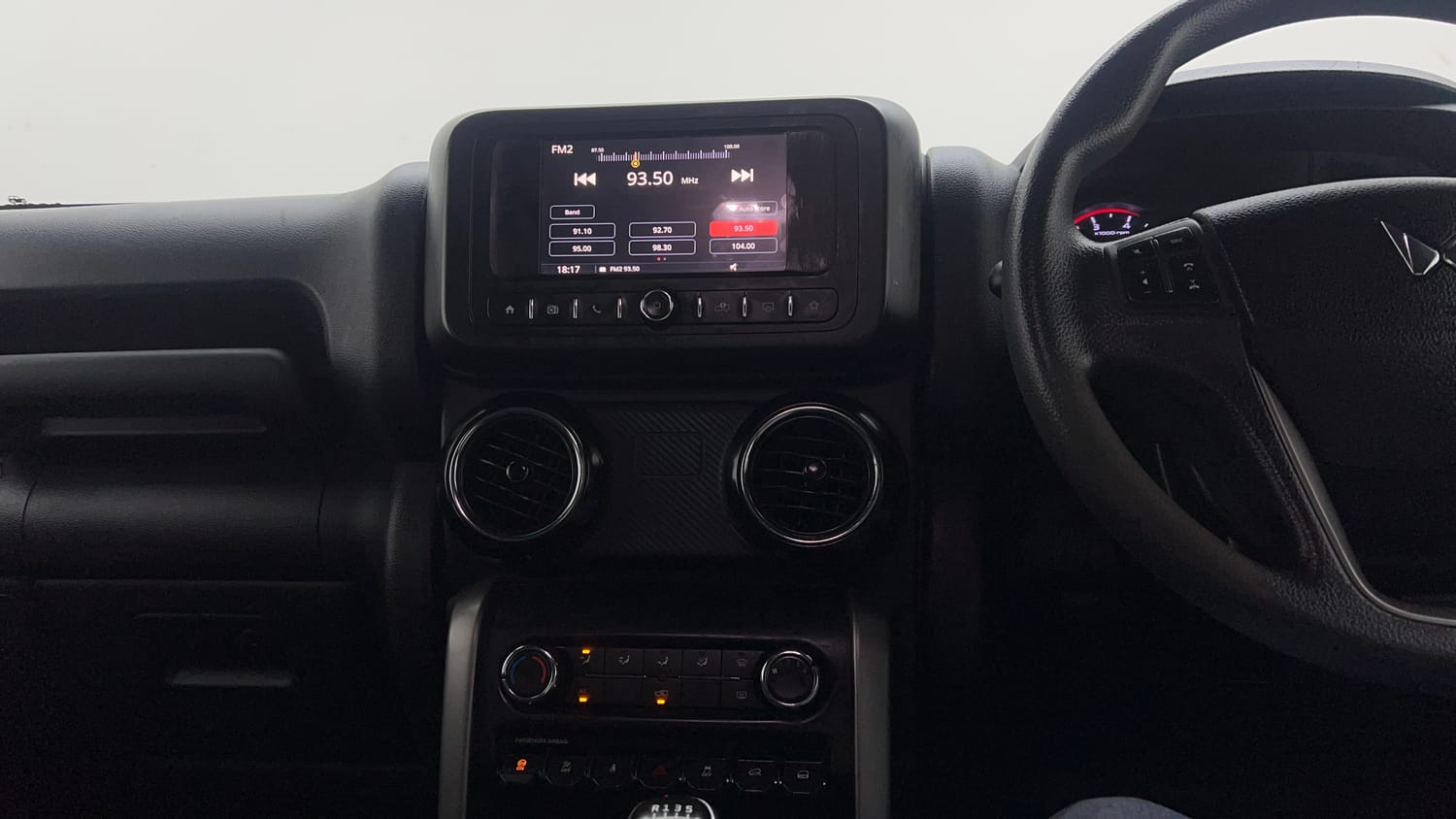 Used 2023 mahindra Thar LX Hard Top Diesel MT 4WD Diesel Manual interior MUSIC SYSTEM & AC CONTROL VIEW