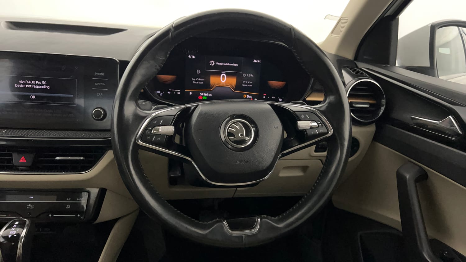 Used 2023 Skoda Slavia Style 1.0L TSI AT Petrol Automatic interior STEERING VIEW