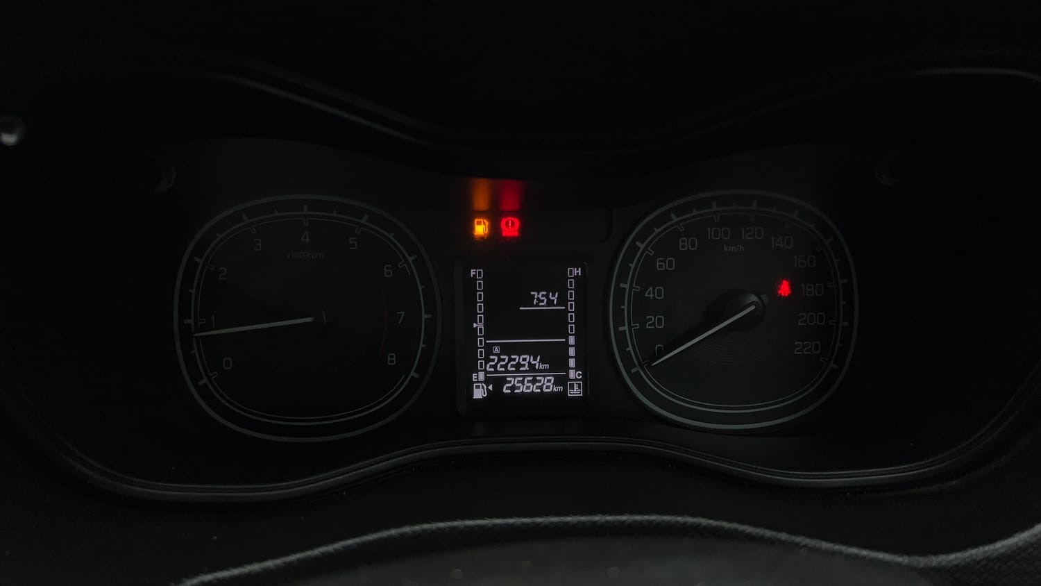Used 2021 maruti-suzuki Vitara Brezza LXi Petrol Manual interior CLUSTERMETER VIEW