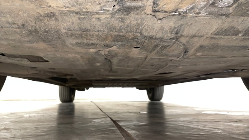 Used 2024 Mahindra XUV400 EL Pro 39.4 KWH Dual Tone Electric Automatic extra FRONT LEFT UNDERBODY VIEW