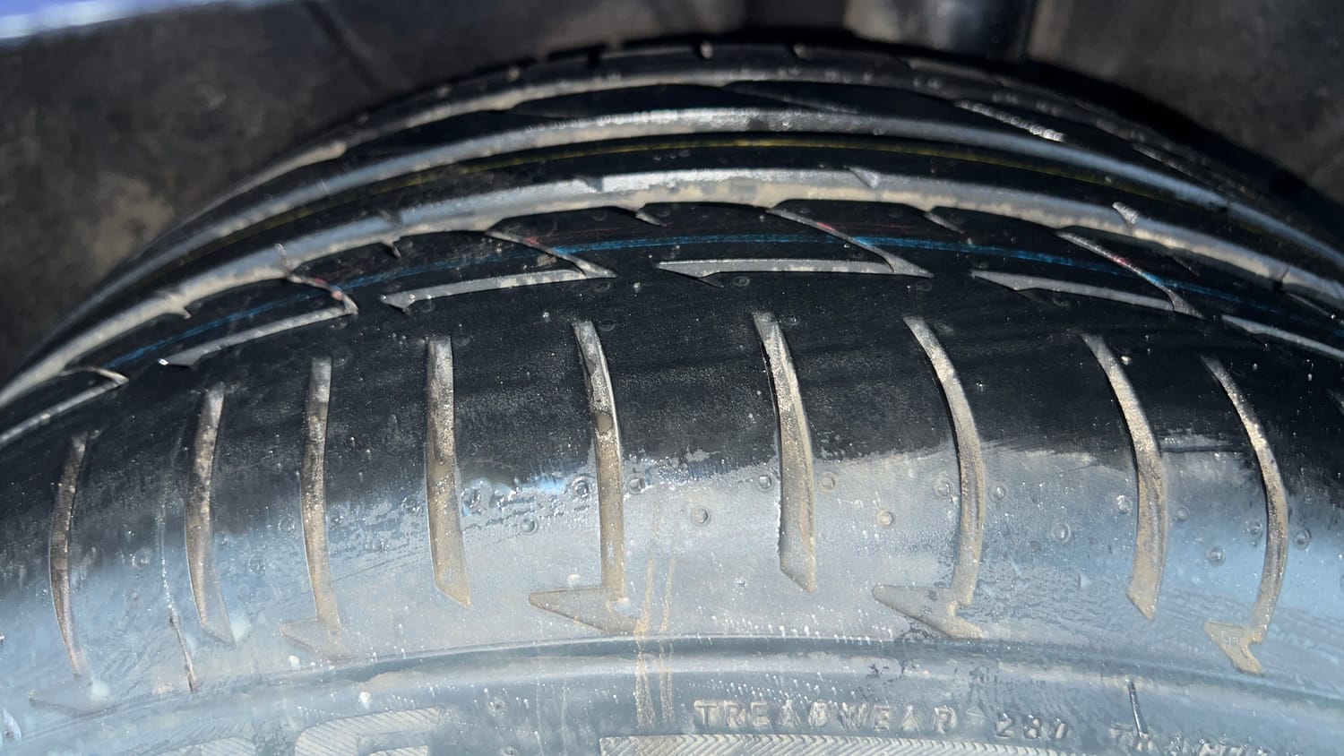 Used 2023 Audi A4 Premium Plus 40 TFSI Petrol Automatic tyres LEFT REAR TYRE TREAD VIEW