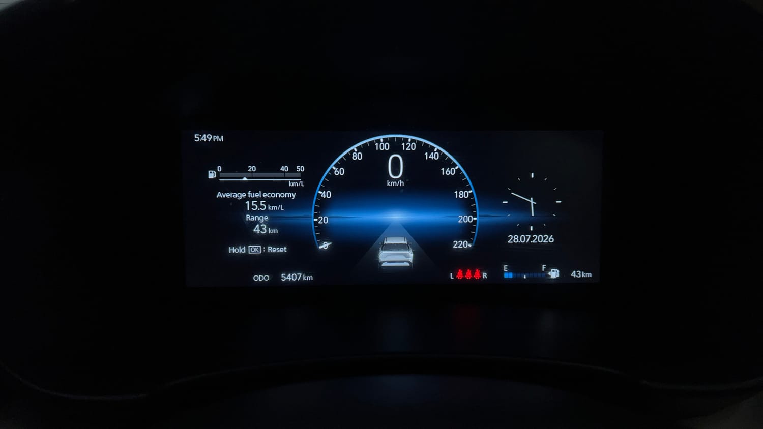 Used 2026 Maruti Suzuki Victoris ZXI+ (O) MT 2W Petrol Manual interior CLUSTERMETER VIEW
