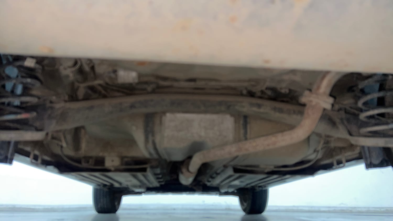 Used 2021 maruti-suzuki Vitara Brezza LXi Petrol Manual extra REAR UNDERBODY VIEW (TAKEN FROM REAR)