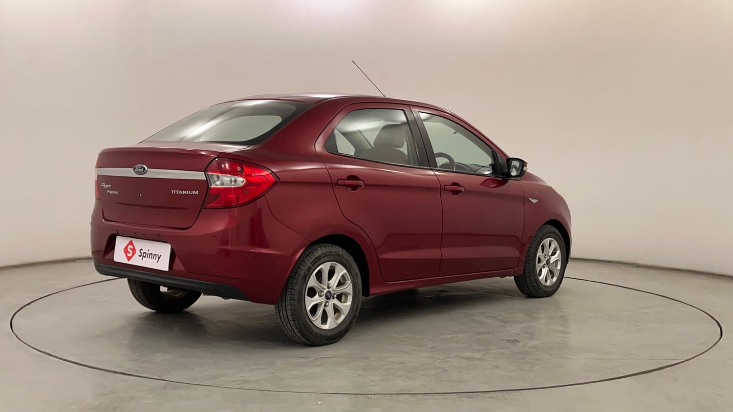 Used 2017 Ford Figo Aspire Titanium 1.2 Ti-VCT Petrol Manual exterior RIGHT REAR CORNER VIEW