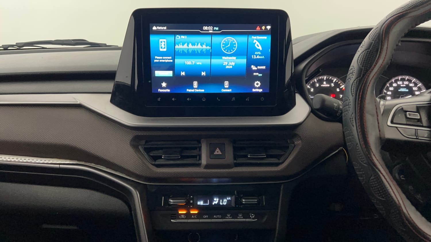 Used 2025 Maruti Suzuki Brezza Zxi Plus AT Dual Tone Petrol Automatic interior MUSIC SYSTEM & AC CONTROL VIEW