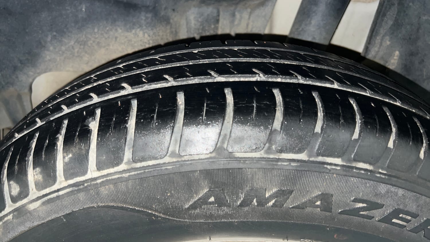 Used 2020 Maruti Suzuki Swift LXi Petrol Manual tyres LEFT REAR TYRE TREAD VIEW