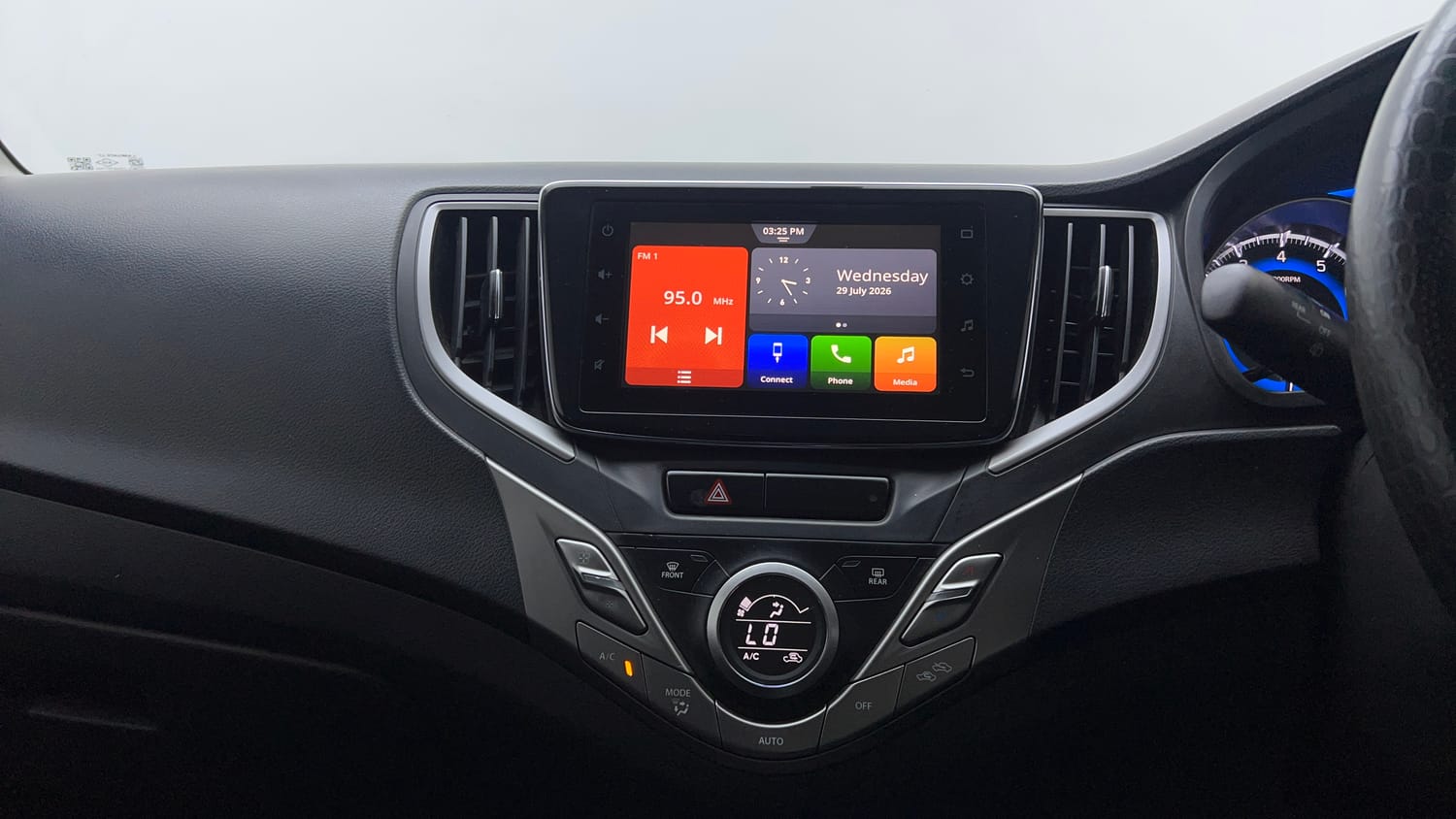 Used 2021 Maruti Suzuki Baleno Zeta Automatic Petrol Automatic interior MUSIC SYSTEM & AC CONTROL VIEW