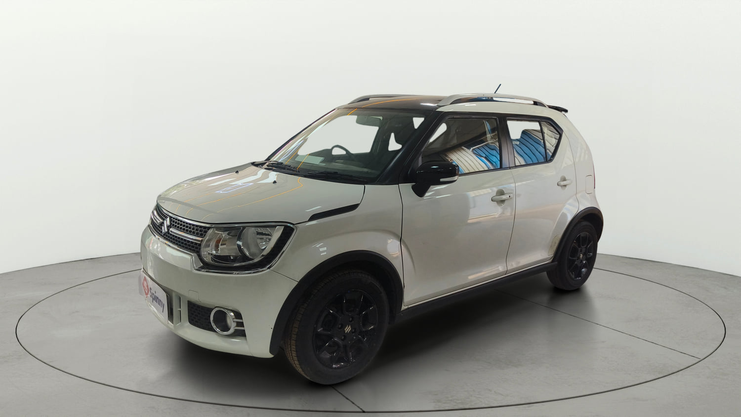 Used 2019 Maruti Suzuki Ignis Zeta 1.2 AMT Petrol Automatic exterior LEFT FRONT CORNER VIEW
