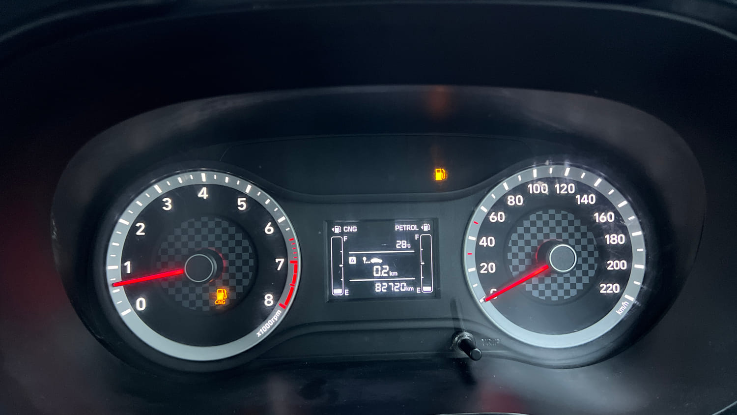 Used 2022 Hyundai Grand i10 Nios Sportz 1.2 Kappa VTVT CNG Cng Manual interior CLUSTERMETER VIEW