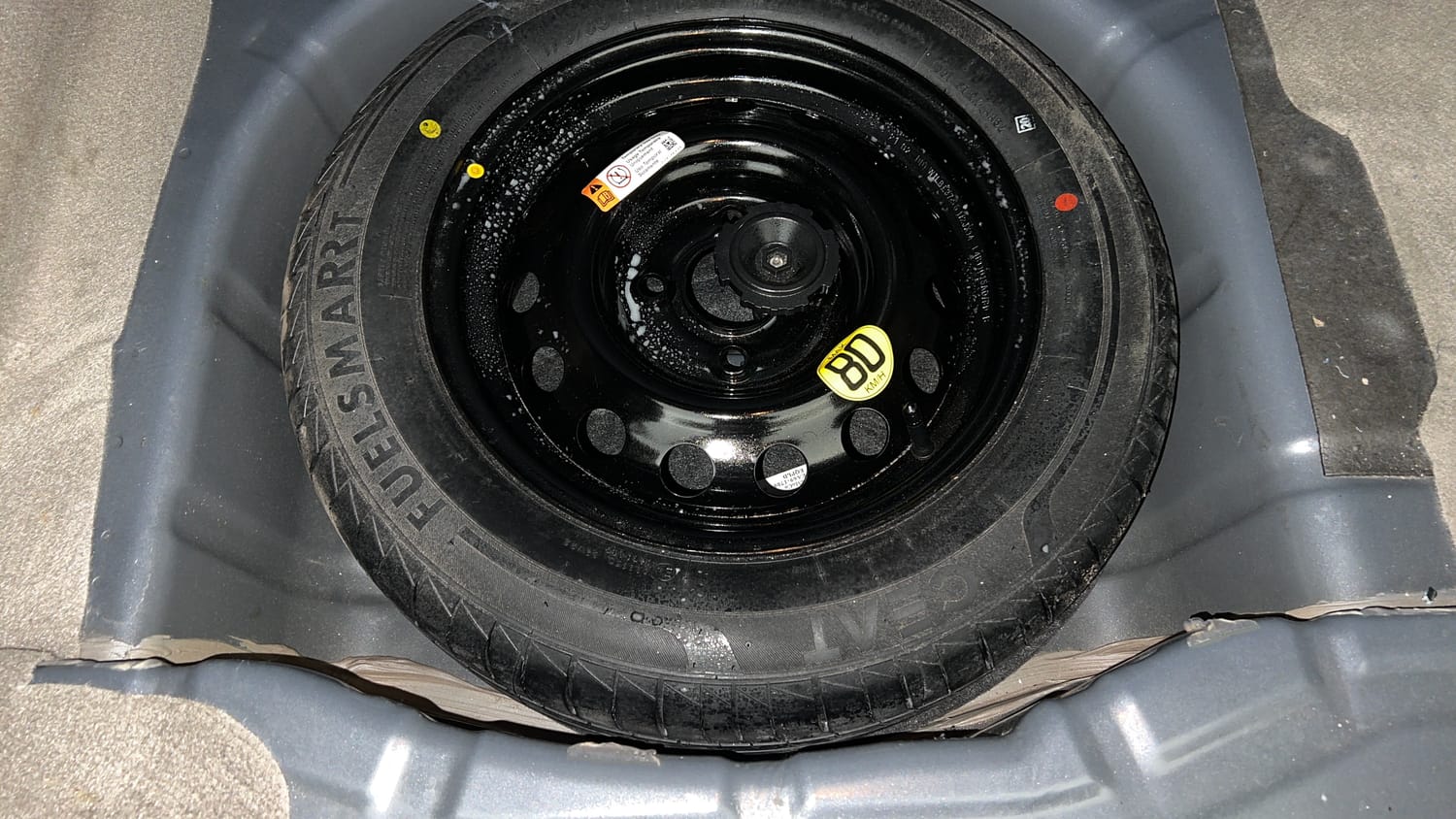 Used 2021 Ford Figo Aspire Titanium Plus 1.2 Ti-VCT Petrol Manual tyres SPARE TYRE VIEW