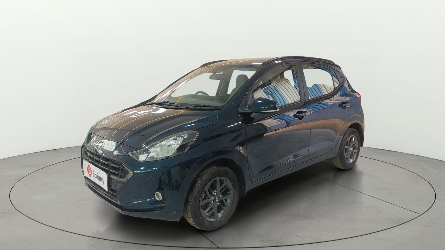Used 2022 Hyundai Grand i10 Nios Sportz 1.2 Kappa VTVT Petrol Manual exterior LEFT FRONT CORNER VIEW