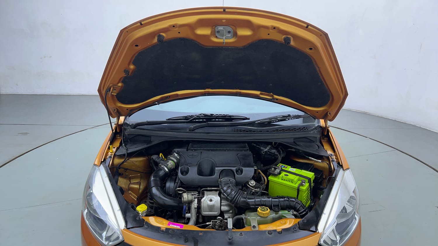 Used 2018 Tata Tiago Revotorq XT Diesel Manual engine ENGINE & BONNET OPEN FRONT VIEW