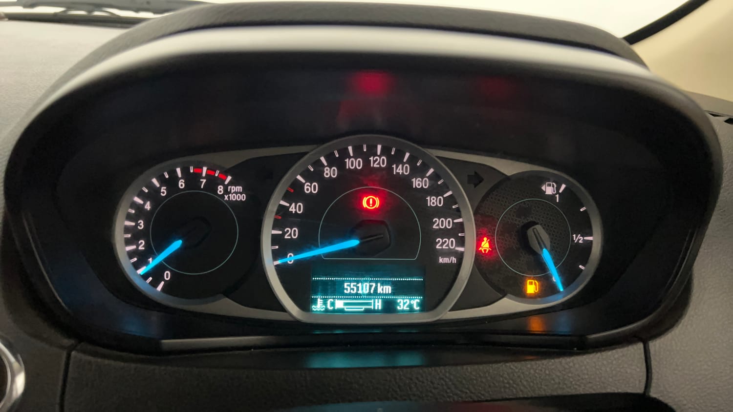 Used 2021 Ford Figo Aspire Titanium Plus 1.2 Ti-VCT Petrol Manual interior CLUSTERMETER VIEW
