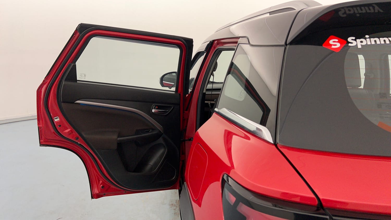 Used 2025 Maruti Suzuki Brezza Zxi Plus AT Dual Tone Petrol Automatic interior LEFT REAR DOOR OPEN VIEW