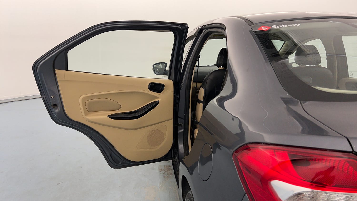 Used 2021 Ford Figo Aspire Titanium Plus 1.2 Ti-VCT Petrol Manual interior LEFT REAR DOOR OPEN VIEW