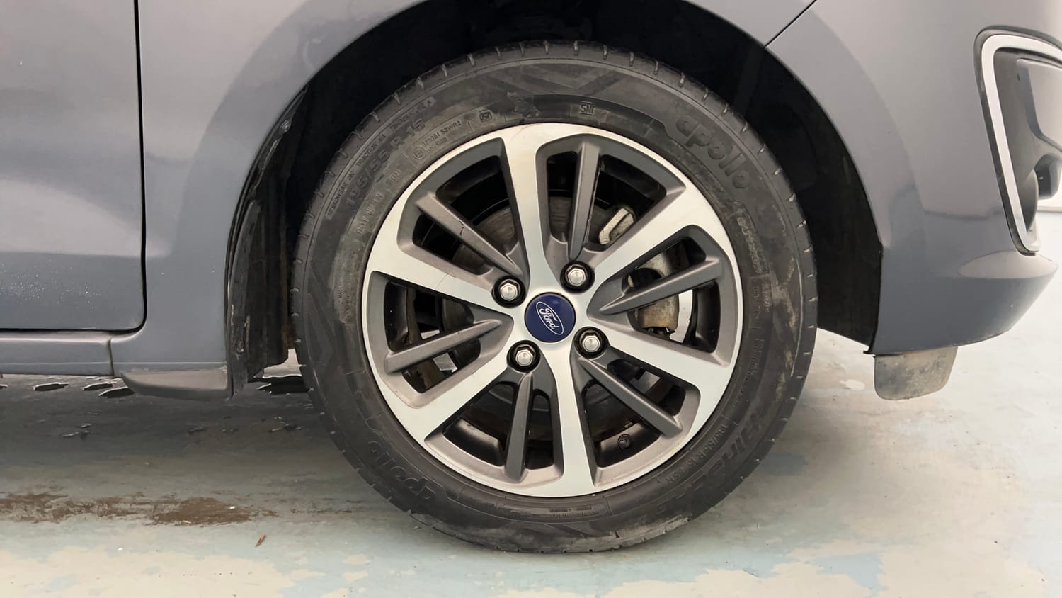 Used 2021 Ford Figo Aspire Titanium Plus 1.2 Ti-VCT Petrol Manual tyres RIGHT FRONT TYRE RIM VIEW
