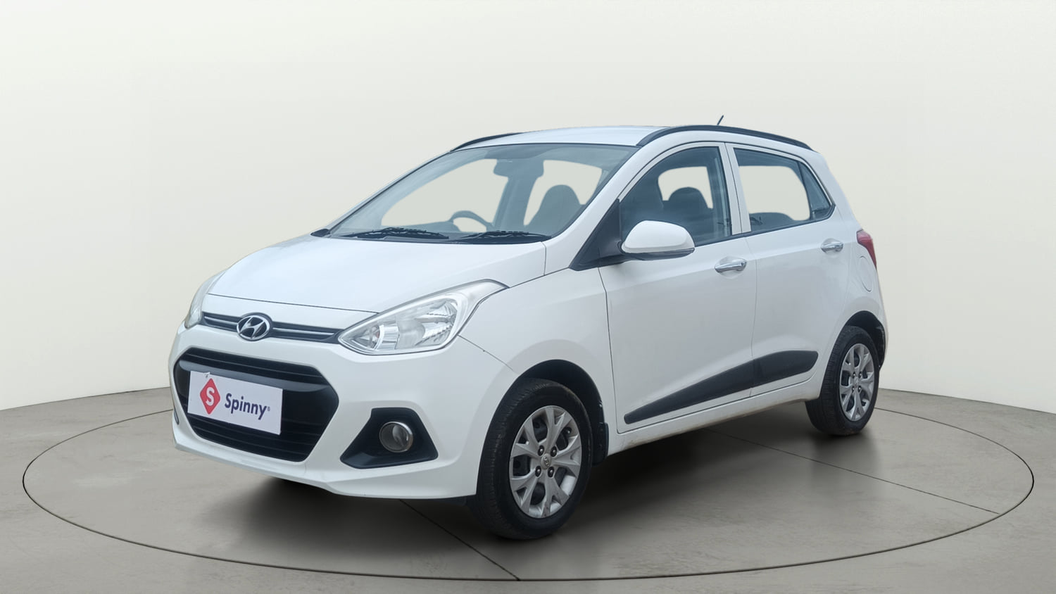 Used 2014 Hyundai Grand i10 Sportz 1.2 Kappa VTVT Petrol Manual exterior LEFT FRONT CORNER VIEW