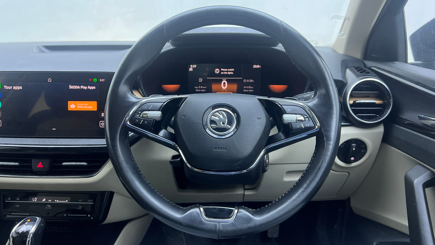 Used 2025 Skoda Slavia Style 1.0L TSI AT Petrol Automatic interior STEERING VIEW