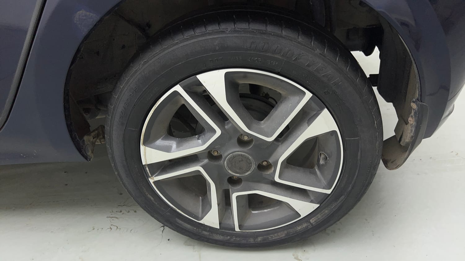 Used 2021 Tata Tiago XZ Plus Petrol Manual tyres LEFT REAR TYRE RIM VIEW