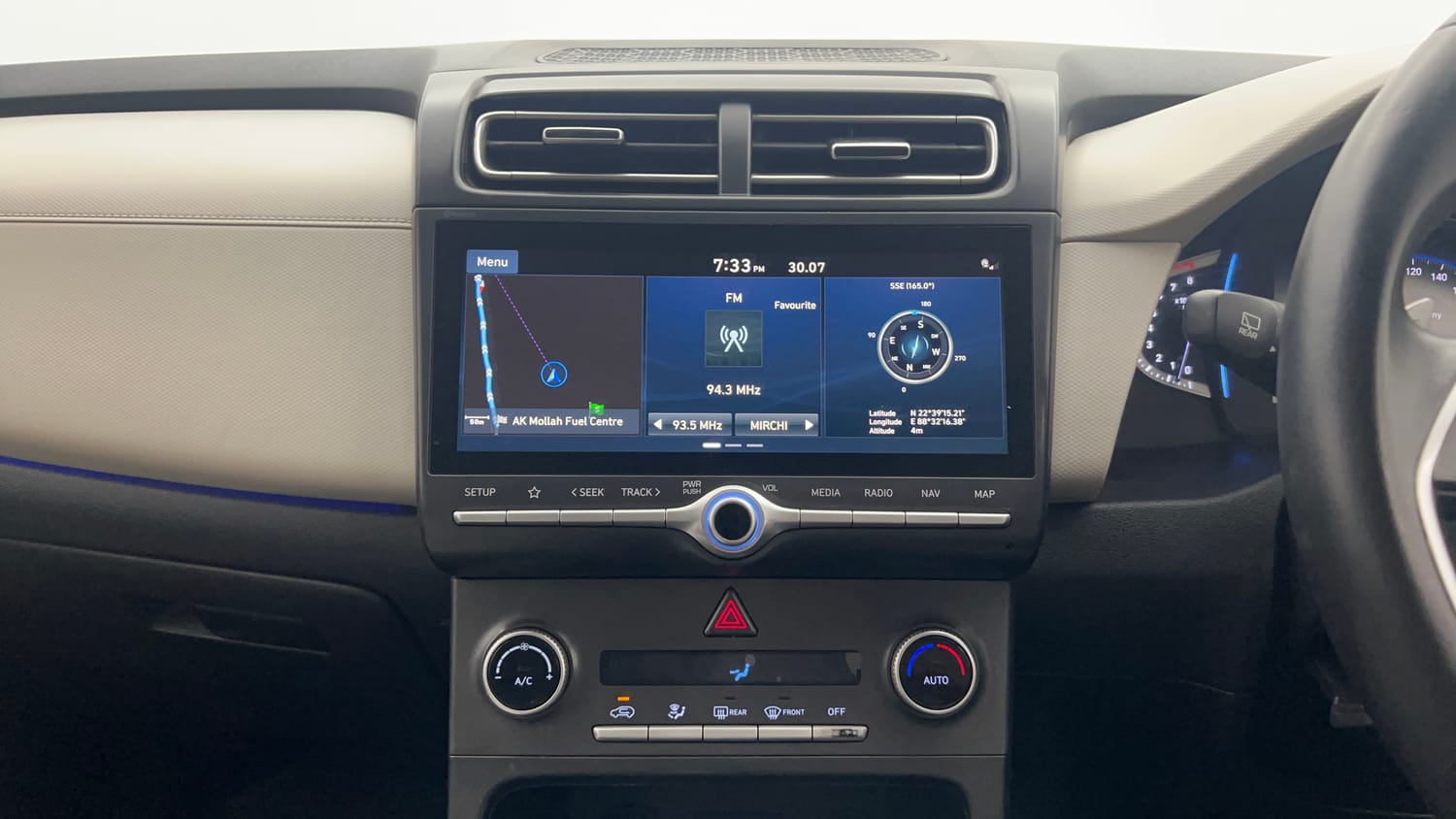 Used 2021 Hyundai Creta SX (O) 1.5 Petrol IVT Petrol Automatic interior MUSIC SYSTEM & AC CONTROL VIEW