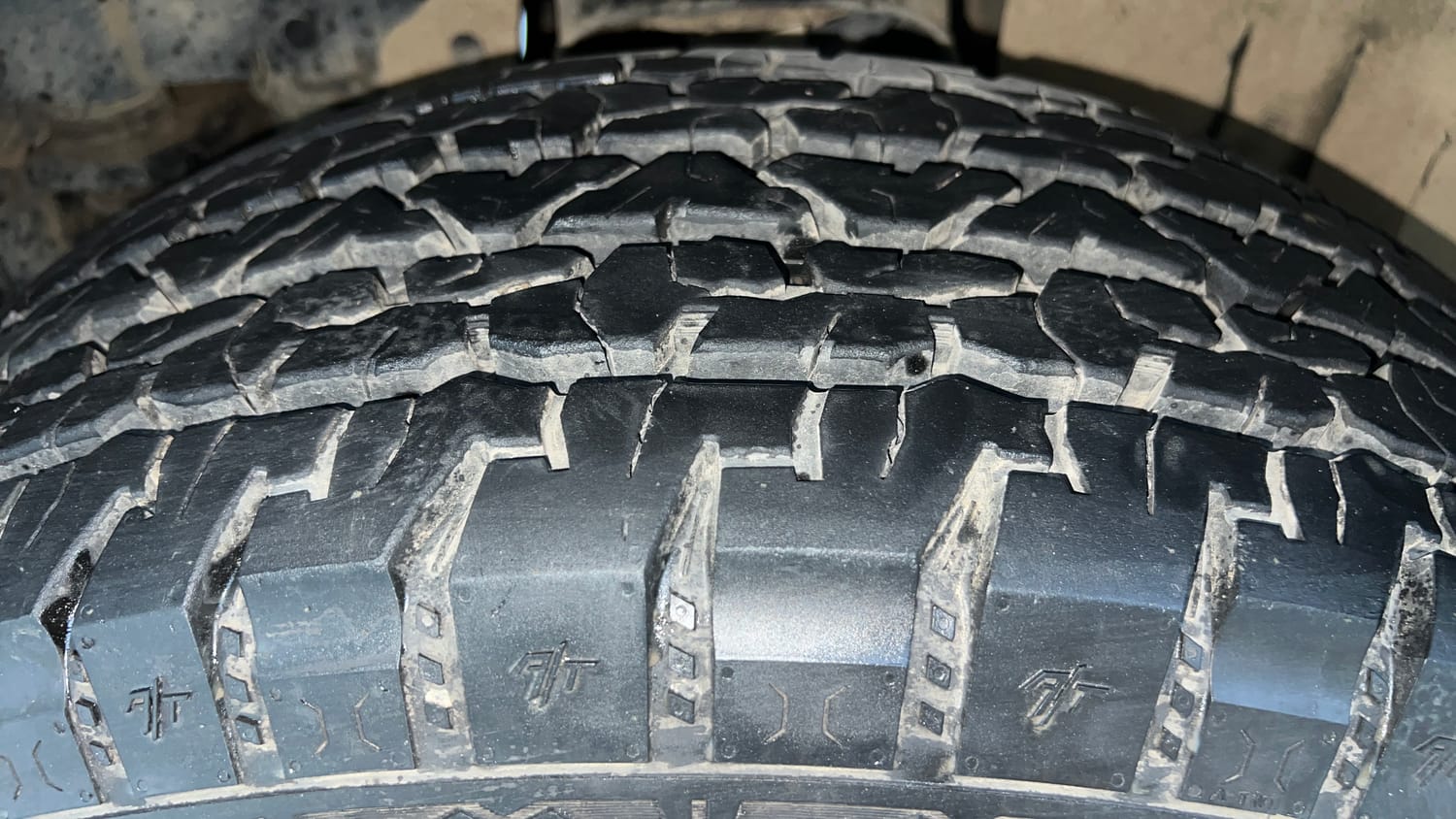 Used 2024 Mahindra Thar LX Hard Top Petrol AT RWD Petrol Automatic tyres LEFT FRONT TYRE TREAD VIEW