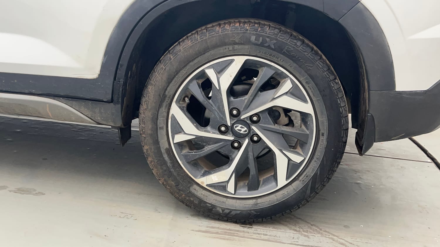 Used 2021 Hyundai Creta SX (O) 1.5 Petrol IVT Petrol Automatic tyres LEFT REAR TYRE RIM VIEW