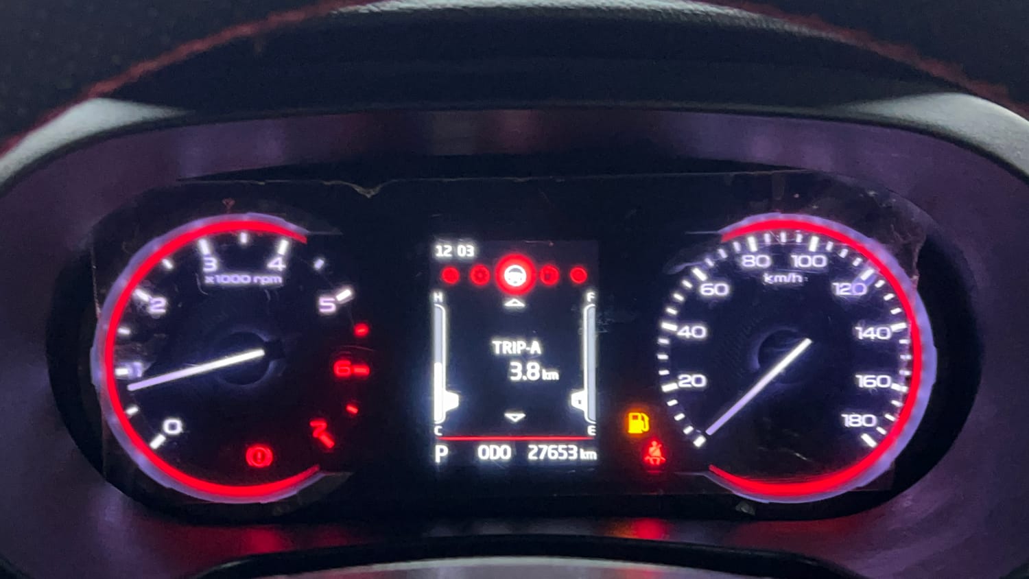 Used 2024 Mahindra Thar LX Hard Top Petrol AT RWD Petrol Automatic interior CLUSTERMETER VIEW