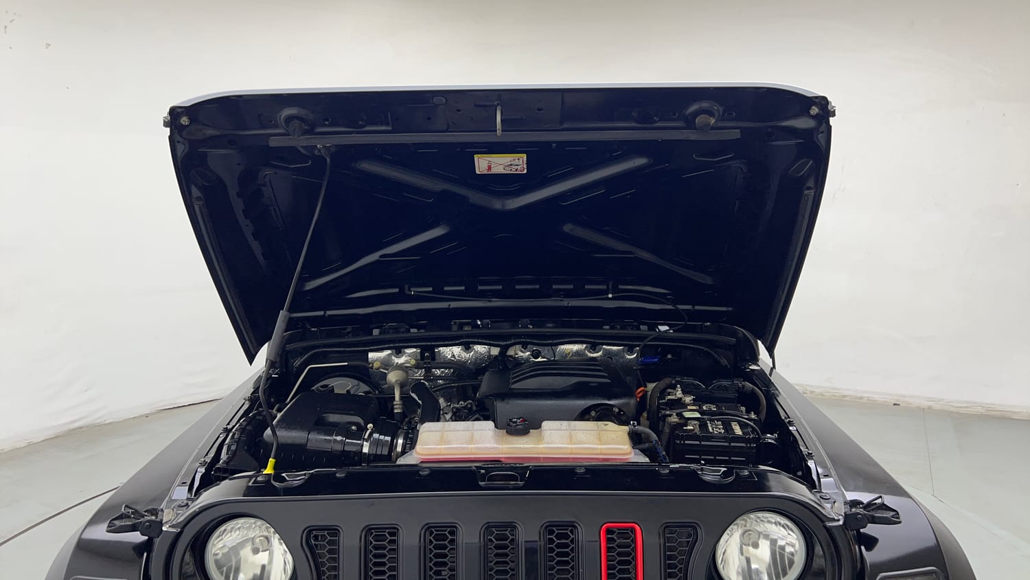 Used 2024 Mahindra Thar LX Hard Top Petrol AT RWD Petrol Automatic engine ENGINE & BONNET OPEN FRONT VIEW