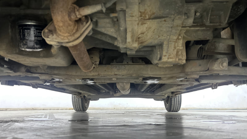 Used 2014 Maruti Suzuki Ritz Zxi BS-IV Petrol Manual extra FRONT LEFT UNDERBODY VIEW
