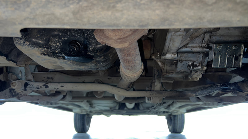 Used 2023 Tata Tiago XZA Plus Petrol Automatic extra FRONT LEFT UNDERBODY VIEW