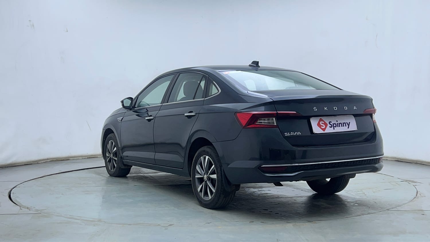 Used 2025 Skoda Slavia Style 1.0L TSI AT Petrol Automatic exterior LEFT REAR CORNER VIEW