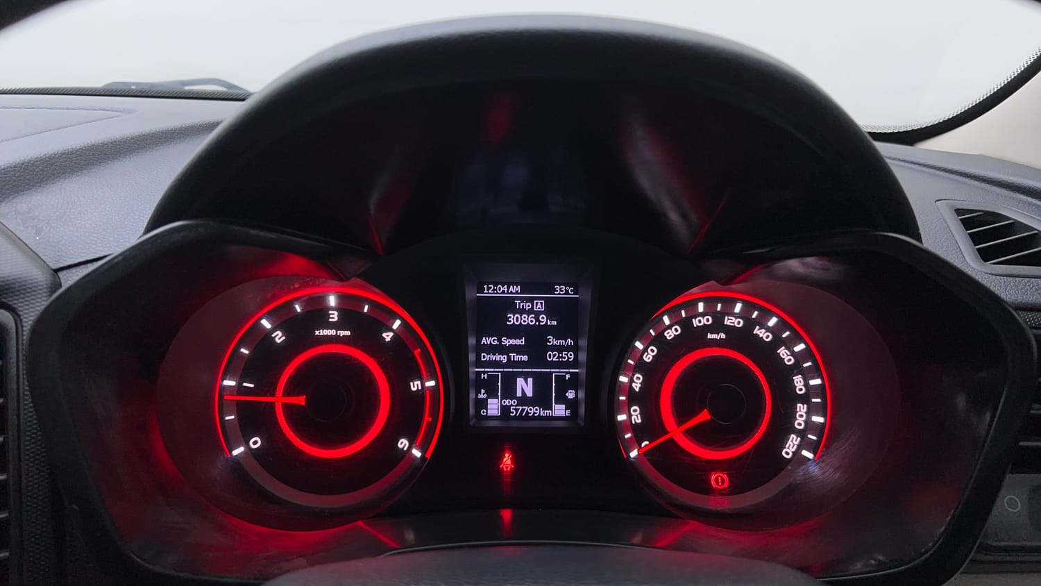 Used 2023 Mahindra XUV 300 W6 1.5 Diesel Diesel Manual interior CLUSTERMETER VIEW