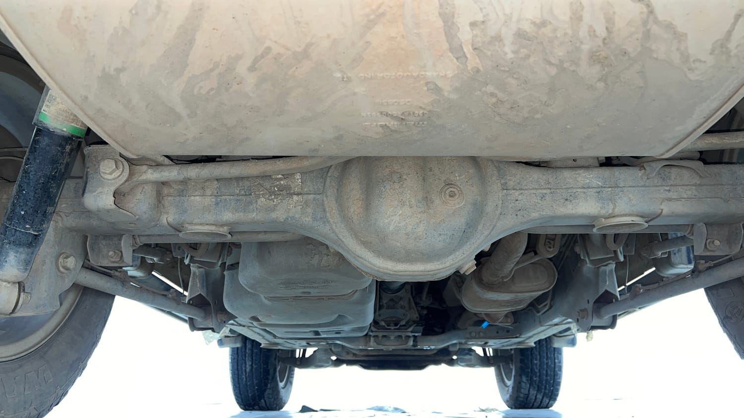 Used 2024 Mahindra Thar LX Hard Top Petrol AT RWD Petrol Automatic extra REAR UNDERBODY VIEW (TAKEN FROM REAR)