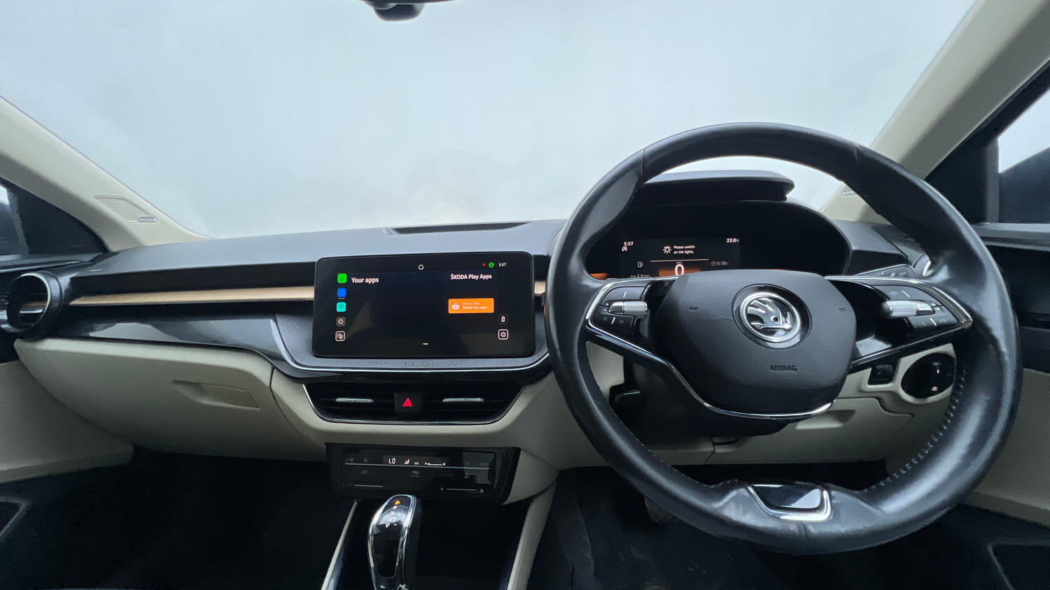 Used 2025 Skoda Slavia Style 1.0L TSI AT Petrol Automatic interior DASHBOARD VIEW