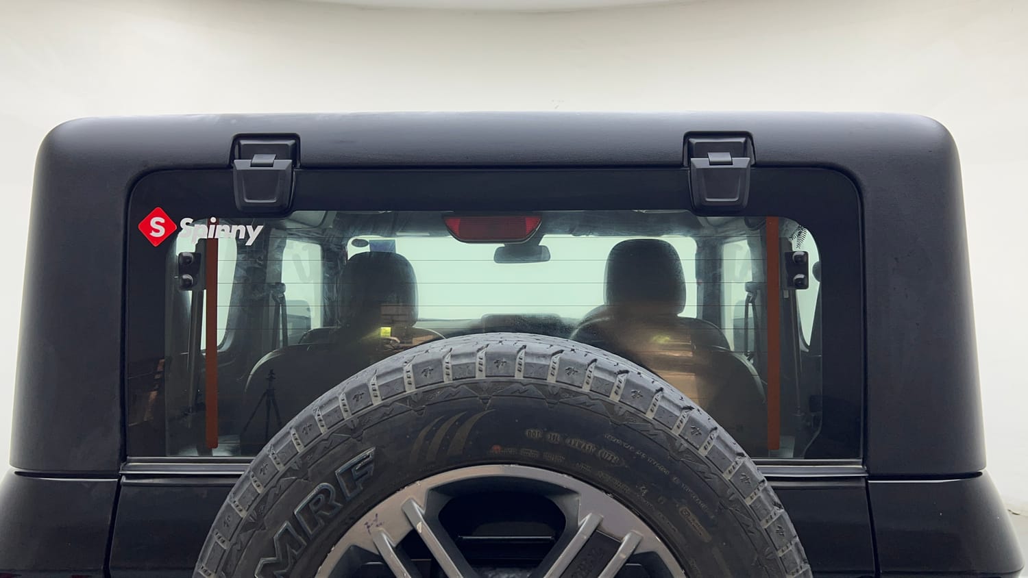 Used 2024 Mahindra Thar LX Hard Top Petrol AT RWD Petrol Automatic exterior BACK WINDSHIELD VIEW